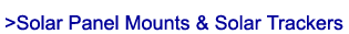 Solar Panel Mounts & Solar Trackers